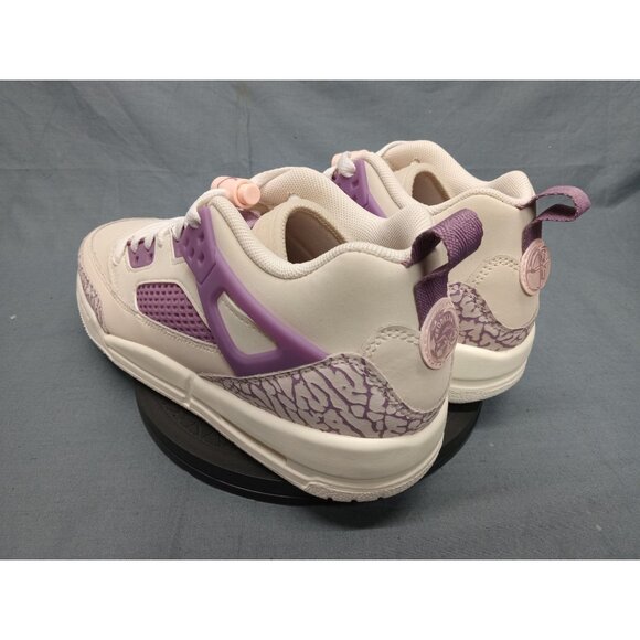 Jordan Spizike Low (PS) Girls Sneakers White Brown Crimson Size1.5Y NEW WITH BOX - Picture 7 of 11